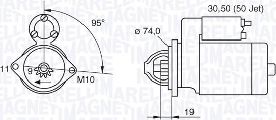 Magneti Marelli 063280048010 - Starteris autospares.lv