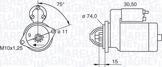 Magneti Marelli 063280054010 - Starteris www.autospares.lv