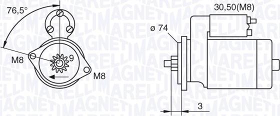 Magneti Marelli 063280052010 - Стартер www.autospares.lv