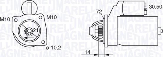 Magneti Marelli 063280006010 - Starteris autospares.lv