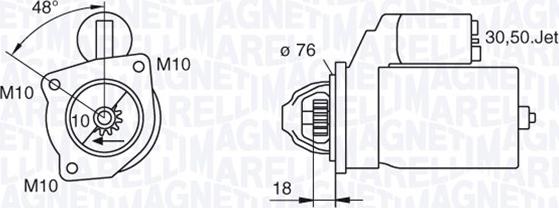 Magneti Marelli 063280008010 - Starteris autospares.lv