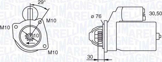 Magneti Marelli 063280010010 - Starteris www.autospares.lv