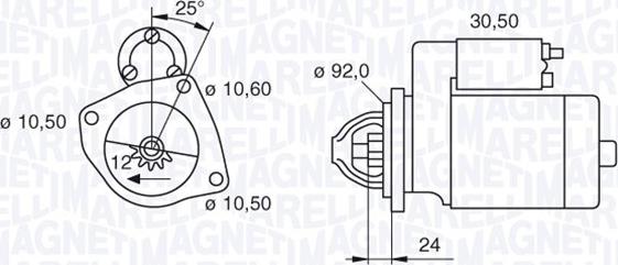 Magneti Marelli 063280020010 - Starter www.autospares.lv