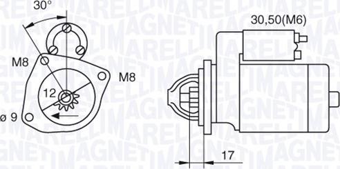 Magneti Marelli 063280021010 - Starteris www.autospares.lv