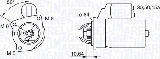 Magneti Marelli 063223101010 - Starteris autospares.lv