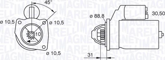 Magneti Marelli 063227486010 - Starteris autospares.lv