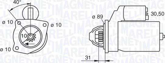 Magneti Marelli 063227599010 - Starteris autospares.lv