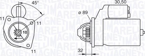 Magneti Marelli 063227592010 - Starteris autospares.lv