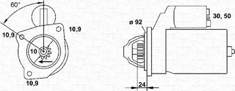 Magneti Marelli 063227554010 - Starteris www.autospares.lv