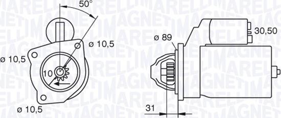 Magneti Marelli 063227602010 - Starteris autospares.lv