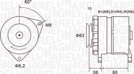 Magneti Marelli 063735060010 - Ģenerators autospares.lv