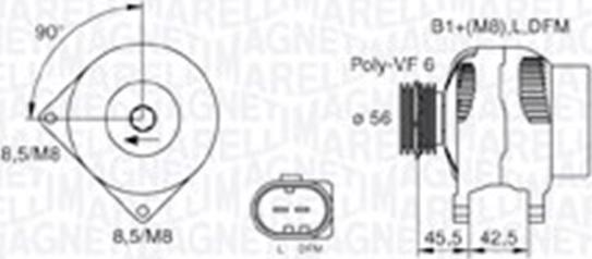 Magneti Marelli 063730001010 - Ģenerators autospares.lv