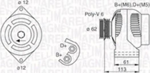 Magneti Marelli 063730008010 - Ģenerators autospares.lv