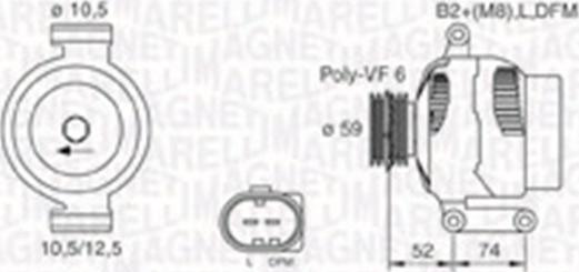 Magneti Marelli 063730003010 - Alternator www.autospares.lv