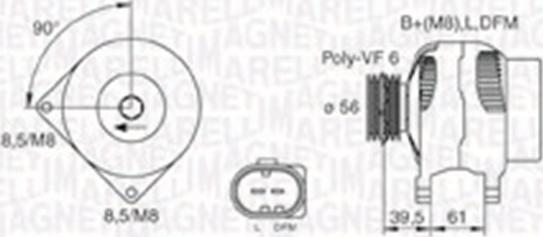 Magneti Marelli 063730002010 - Ģenerators autospares.lv