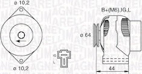 Magneti Marelli 063730019010 - Ģenerators autospares.lv