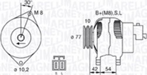 Magneti Marelli 063730015010 - Alternator www.autospares.lv