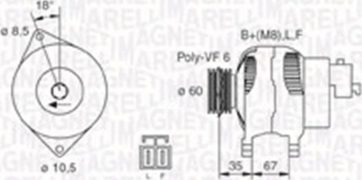 Magneti Marelli 063730010010 - Генератор www.autospares.lv