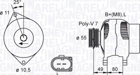 Magneti Marelli 063730036010 - Ģenerators www.autospares.lv