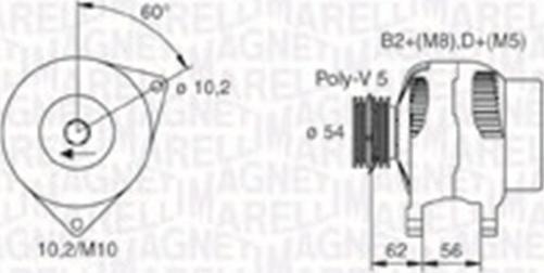 Magneti Marelli 063730020010 - Alternator www.autospares.lv