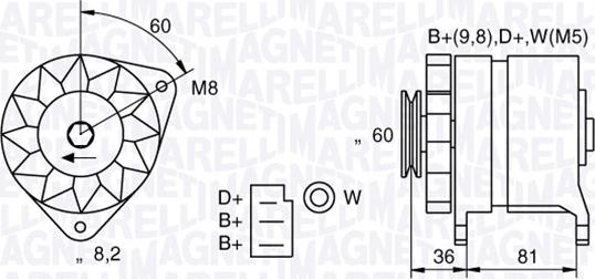 Magneti Marelli 063730021010 - Ģenerators www.autospares.lv