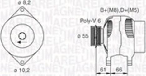 Magneti Marelli 063730023010 - Ģenerators autospares.lv