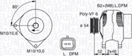 Magneti Marelli 063730027010 - Alternator www.autospares.lv