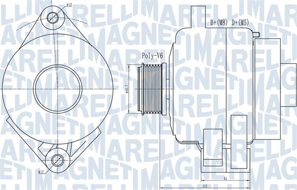 Magneti Marelli 063731995010 - Ģenerators www.autospares.lv