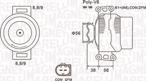 Magneti Marelli 063731996010 - Alternator www.autospares.lv