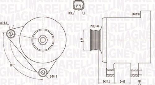 Magneti Marelli 063731944010 - Ģenerators autospares.lv