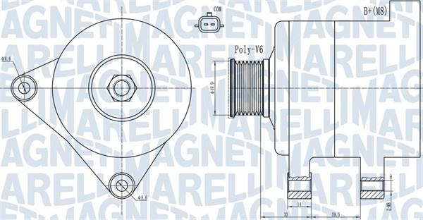 Magneti Marelli 063731945010 - Ģenerators www.autospares.lv