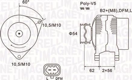 Magneti Marelli 063731940010 - Ģenerators www.autospares.lv