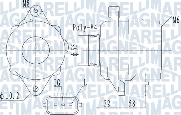 Magneti Marelli 063731943010 - Генератор www.autospares.lv