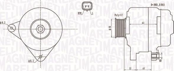 Magneti Marelli 063731959010 - Генератор www.autospares.lv