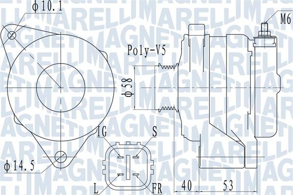 Magneti Marelli 063731950010 - Ģenerators www.autospares.lv