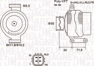 Magneti Marelli 063731965010 - Ģenerators autospares.lv