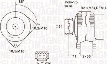 Magneti Marelli 063731960010 - Ģenerators autospares.lv