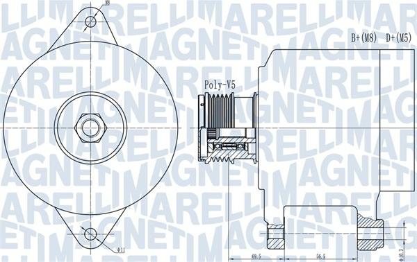 Magneti Marelli 063731909010 - Ģenerators autospares.lv