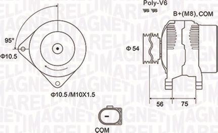 Magneti Marelli 063731904010 - Ģenerators autospares.lv