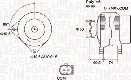 Magneti Marelli 063731905010 - Генератор www.autospares.lv