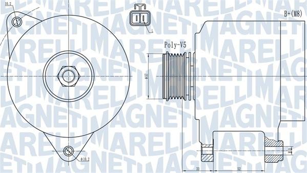 Magneti Marelli 063731906010 - Alternator www.autospares.lv