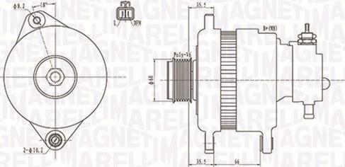 Magneti Marelli 063731900010 - Ģenerators autospares.lv