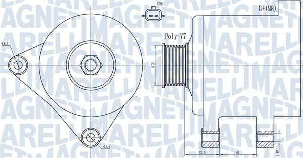 Magneti Marelli 063731918010 - Ģenerators autospares.lv