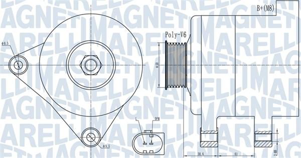 Magneti Marelli 063731985010 - Генератор www.autospares.lv