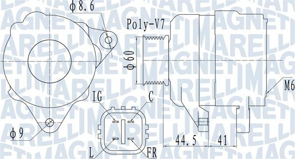 Magneti Marelli 063731981010 - Генератор www.autospares.lv