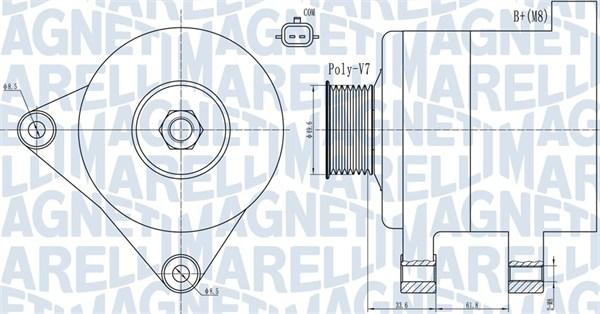 Magneti Marelli 063731936010 - Ģenerators www.autospares.lv