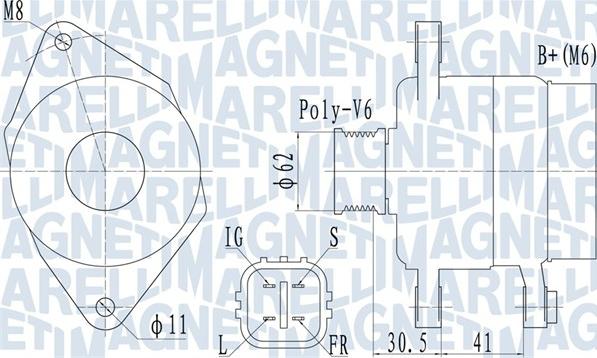 Magneti Marelli 063731930010 - Ģenerators www.autospares.lv