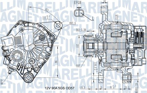 Magneti Marelli 063731938010 - Генератор www.autospares.lv