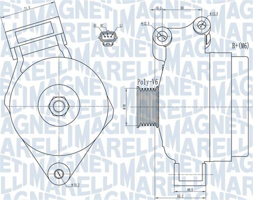 Magneti Marelli 063731925010 - Alternator www.autospares.lv