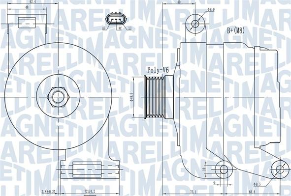 Magneti Marelli 063731926010 - Ģenerators www.autospares.lv